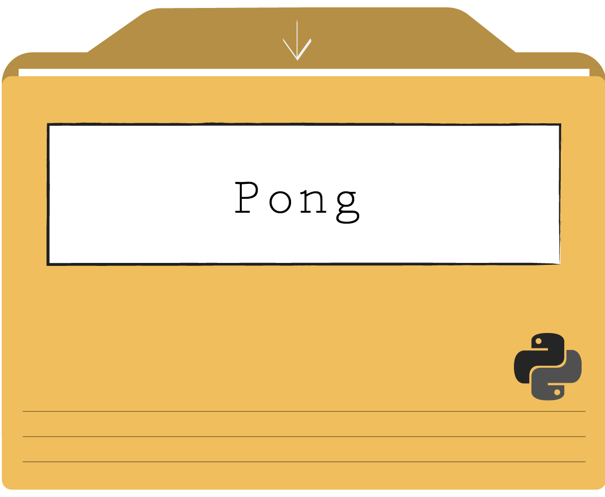 Pong thumbnail, pong game in progress